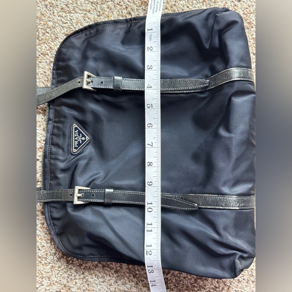 Vintage Prada navy dark blue nylon handle shoulder bag - Picture 14 of 16